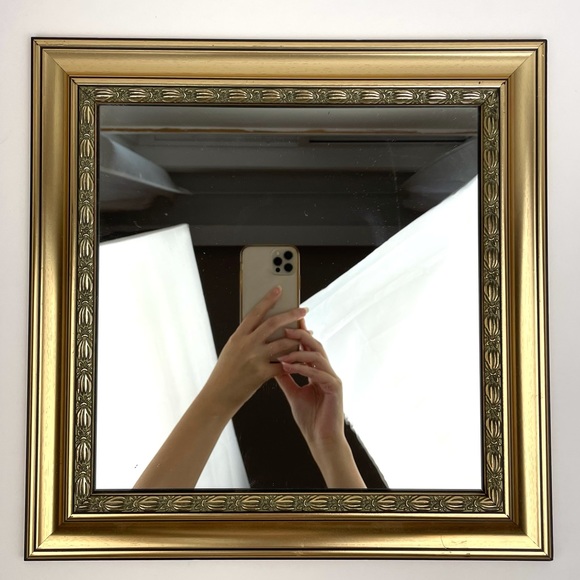Other - Antique Gold Parisian Style Mirror -square